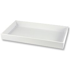 white tray